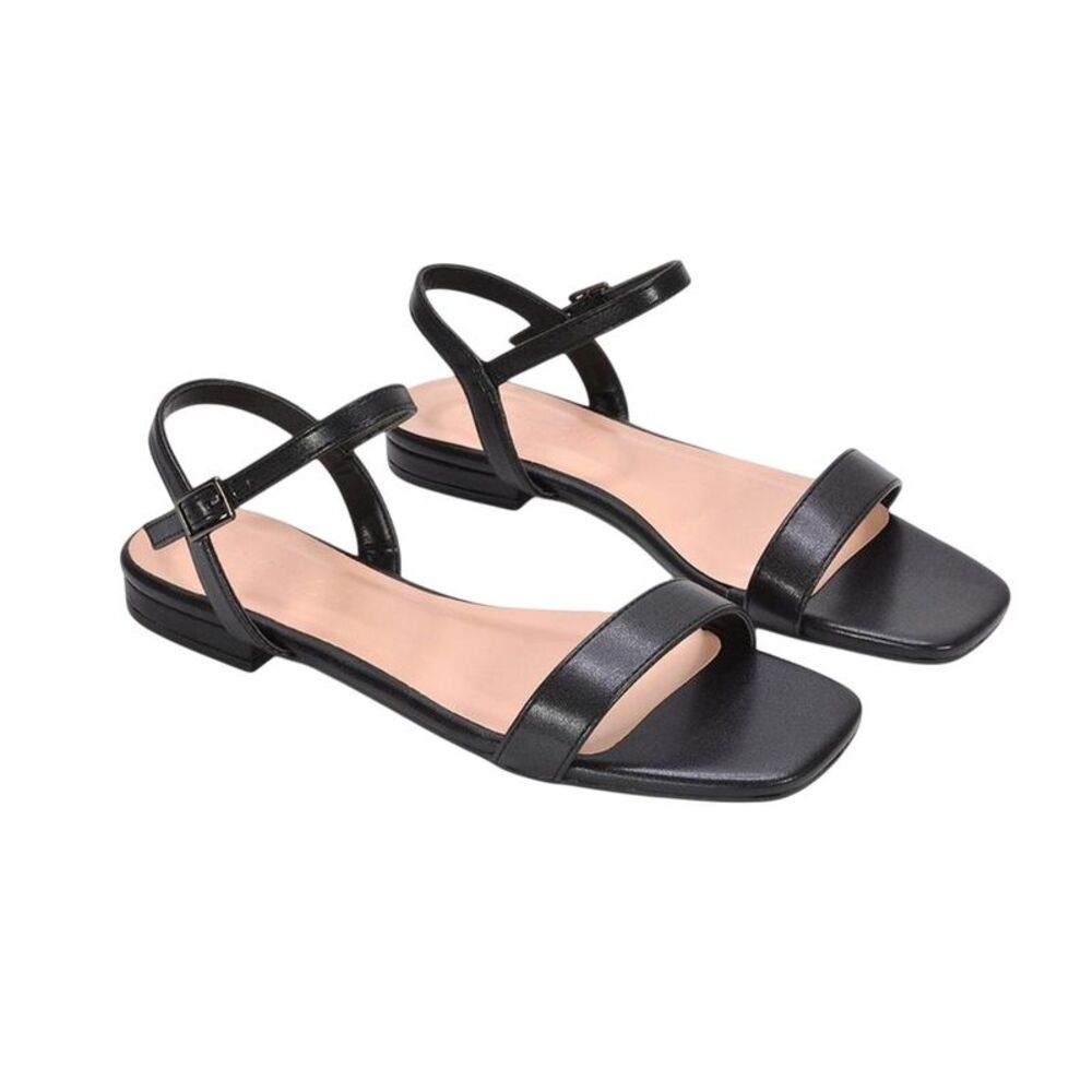 XY London Womens/Ladies Hallie Ankle Strap Sandals / Black